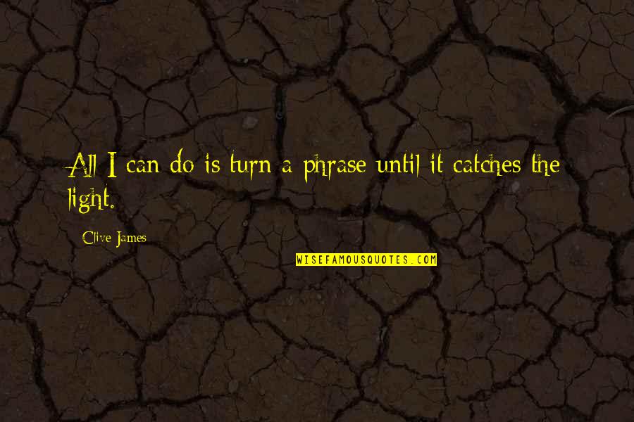Urschi Gheorghe Quotes By Clive James: All I can do is turn a phrase