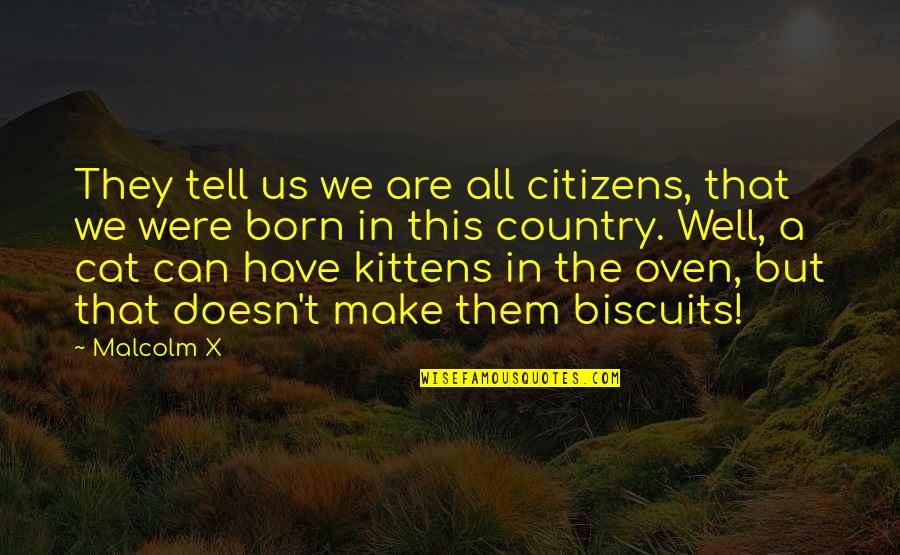 Us Citizens Quotes By Malcolm X: They tell us we are all citizens, that