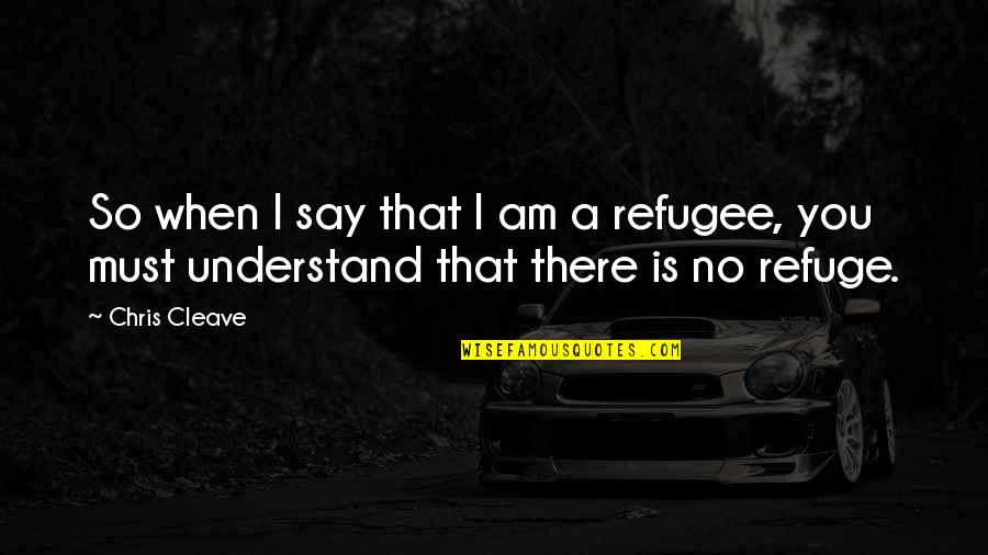 Us Refugee Quotes By Chris Cleave: So when I say that I am a