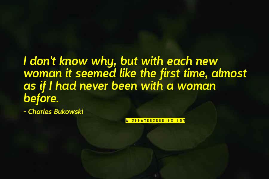 Usama Ibn Munqidh Quotes By Charles Bukowski: I don't know why, but with each new