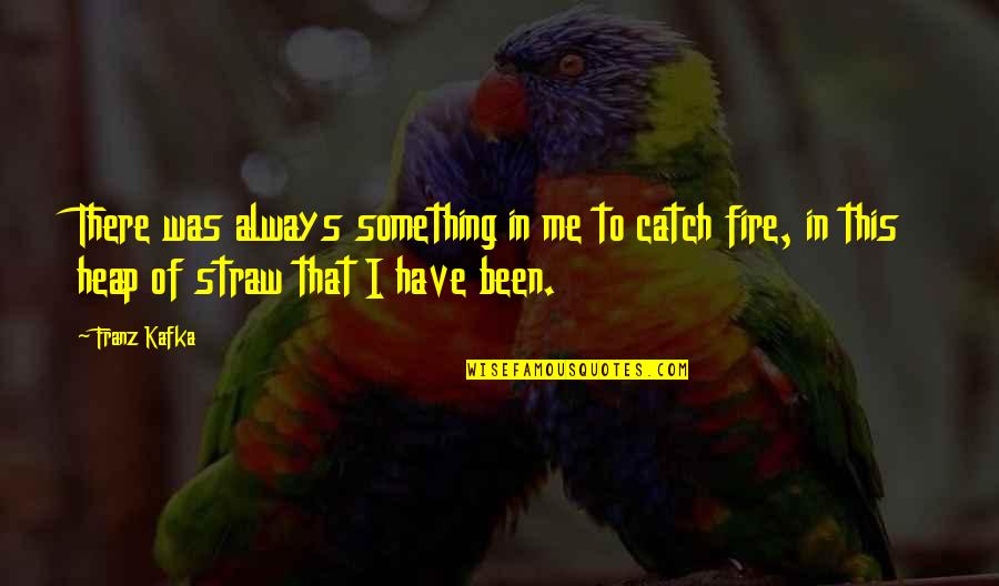 Usefel Quotes By Franz Kafka: There was always something in me to catch Usefel Quotes By Franz Kafka: There was always something in me to catch
