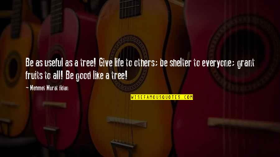 Useful Life Quotes By Mehmet Murat Ildan: Be as useful as a tree! Give life