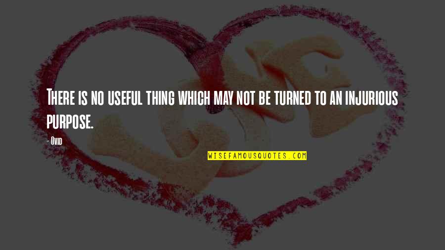 Useful Things Quotes By Ovid: There is no useful thing which may not