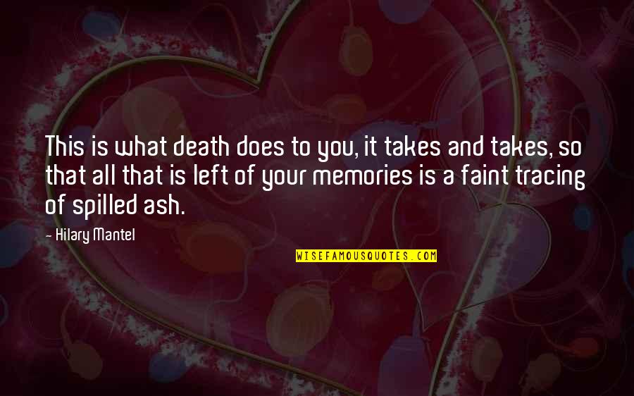 Usuhs Empower Quotes By Hilary Mantel: This is what death does to you, it