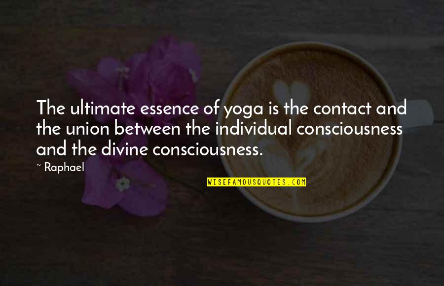 Utsuro Gintama Quotes By Raphael: The ultimate essence of yoga is the contact Utsuro Gintama Quotes By Raphael: The ultimate essence of yoga is the contact