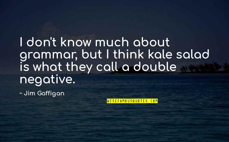 V P Kale Quotes By Jim Gaffigan: I don't know much about grammar, but I