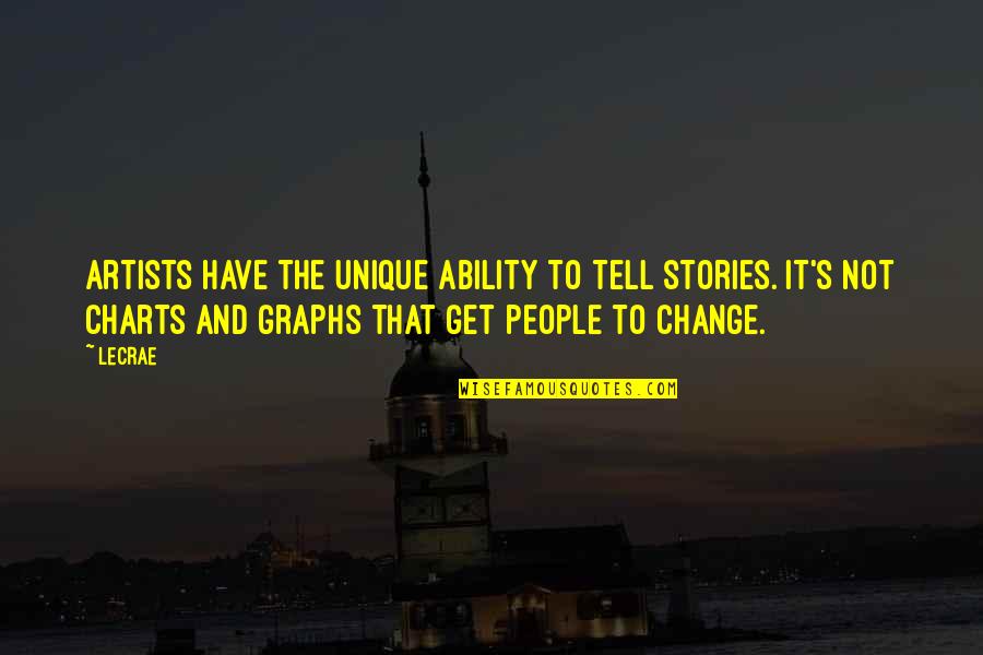 V T Graphs Quotes By LeCrae: Artists have the unique ability to tell stories. V T Graphs Quotes By LeCrae: Artists have the unique ability to tell stories.
