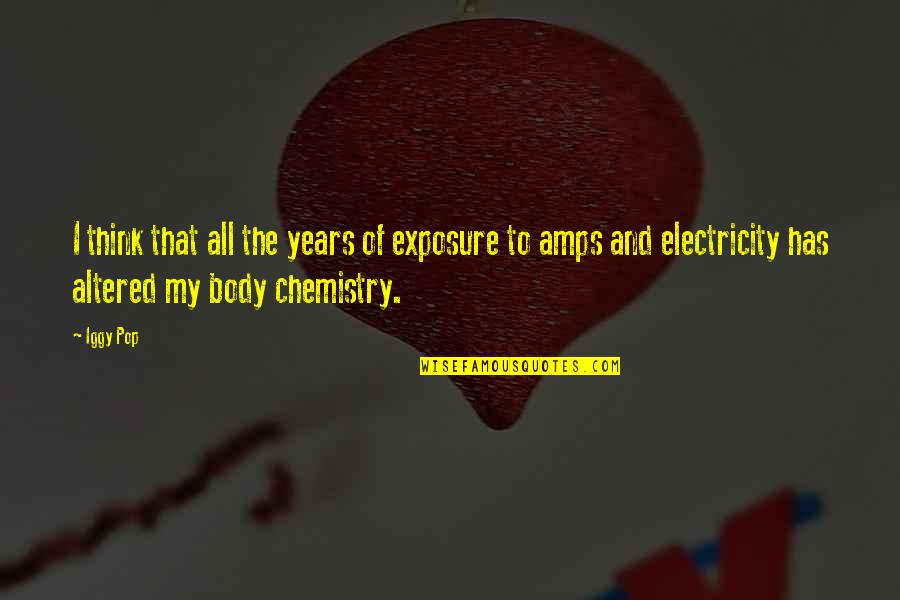 Va Scandal Quotes By Iggy Pop: I think that all the years of exposure