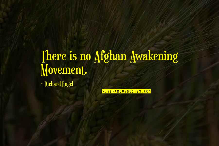 Vaart Quotes By Richard Engel: There is no Afghan Awakening Movement. Vaart Quotes By Richard Engel: There is no Afghan Awakening Movement.