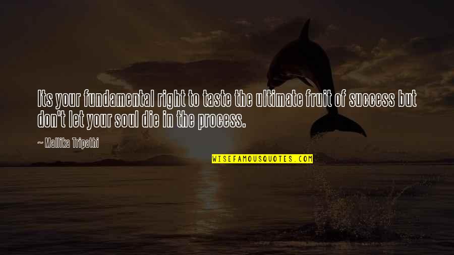 Vachement Translation Quotes By Mallika Tripathi: Its your fundamental right to taste the ultimate
