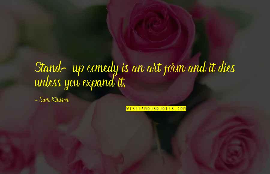 Vacuity Pronunciation Quotes By Sam Kinison: Stand-up comedy is an art form and it
