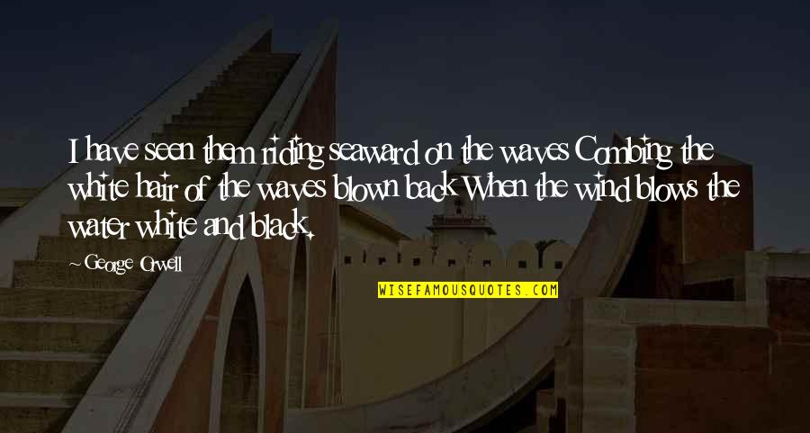 Vadakkan Veeragatha Quotes By George Orwell: I have seen them riding seaward on the