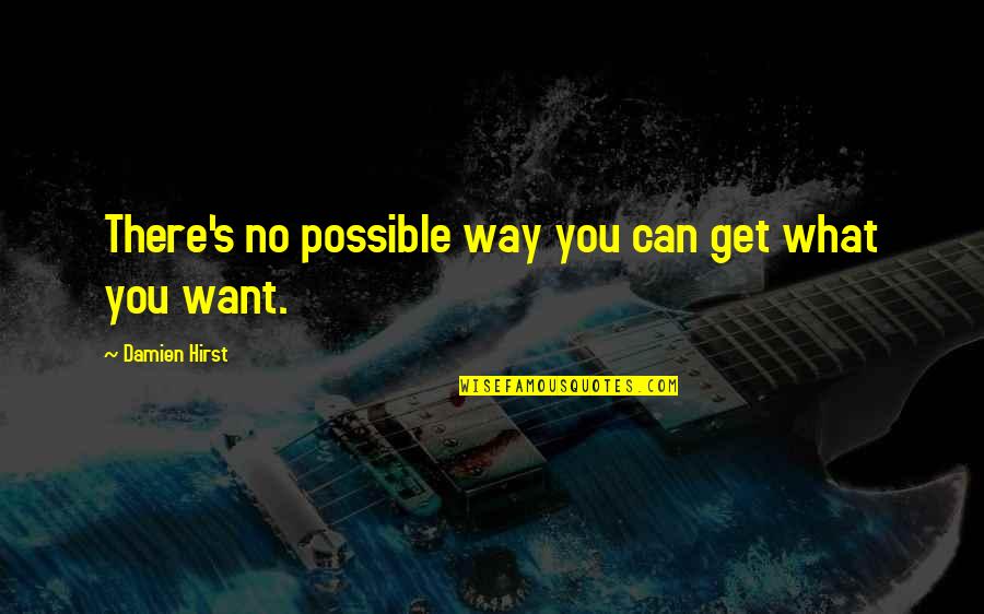 Vadivelu Memes Quotes By Damien Hirst: There's no possible way you can get what