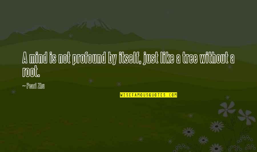 Vaguedad Intencional Quotes By Pearl Zhu: A mind is not profound by itself, just