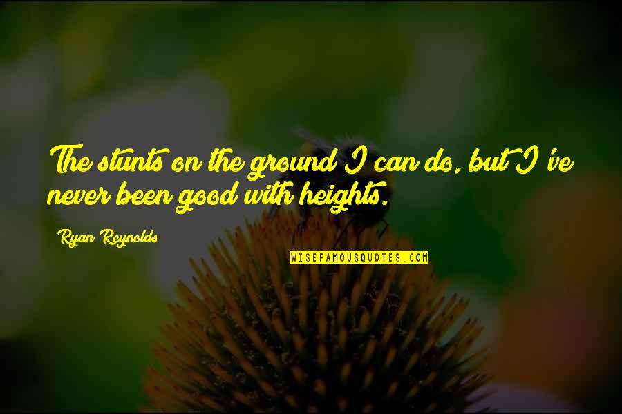 Vaikams Skaitymometai Quotes By Ryan Reynolds: The stunts on the ground I can do,