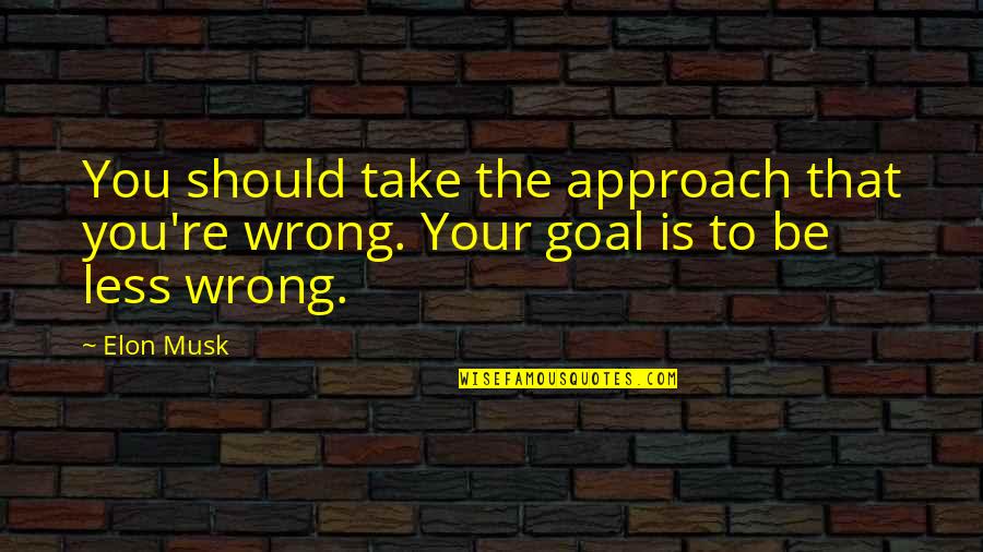 Vail Stock Quotes By Elon Musk: You should take the approach that you're wrong.