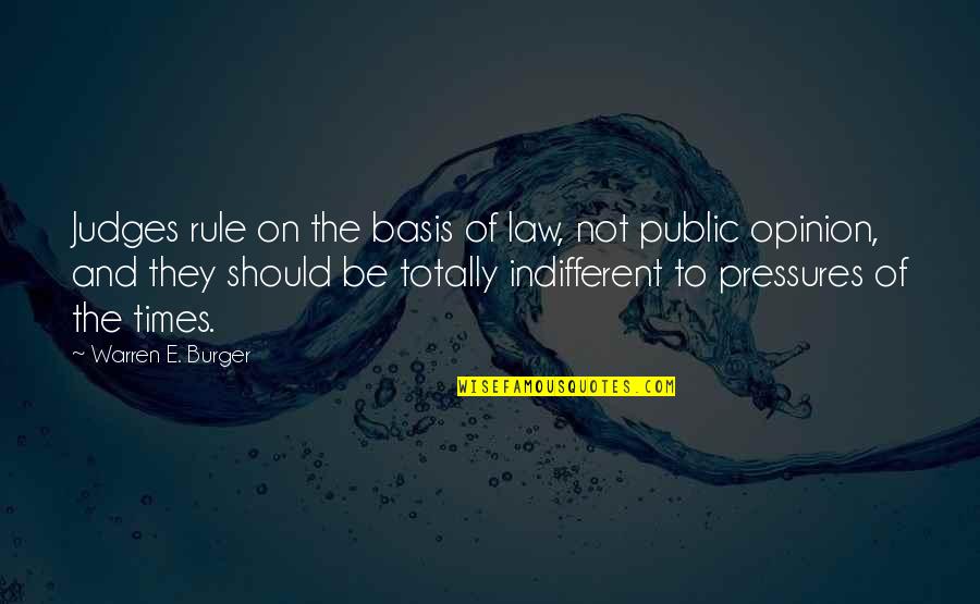 Vak T Napf Nyben Teljes Film Quotes By Warren E. Burger: Judges rule on the basis of law, not Vak T Napf Nyben Teljes Film Quotes By Warren E. Burger: Judges rule on the basis of law, not