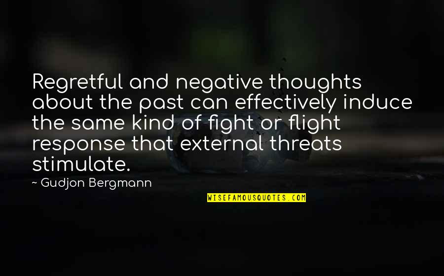 Vaktech Quotes By Gudjon Bergmann: Regretful and negative thoughts about the past can