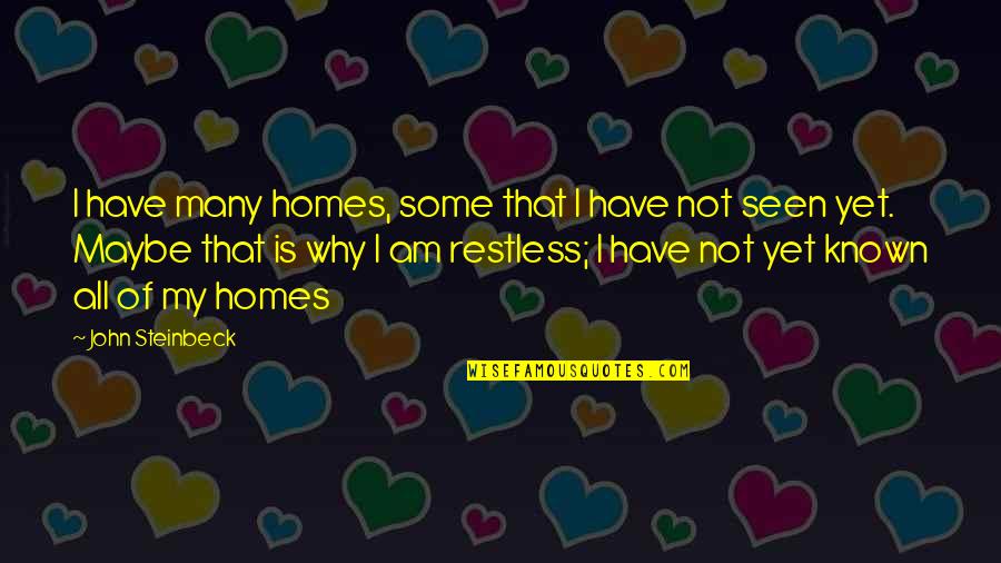 Valadez Middle School Quotes By John Steinbeck: I have many homes, some that I have Valadez Middle School Quotes By John Steinbeck: I have many homes, some that I have