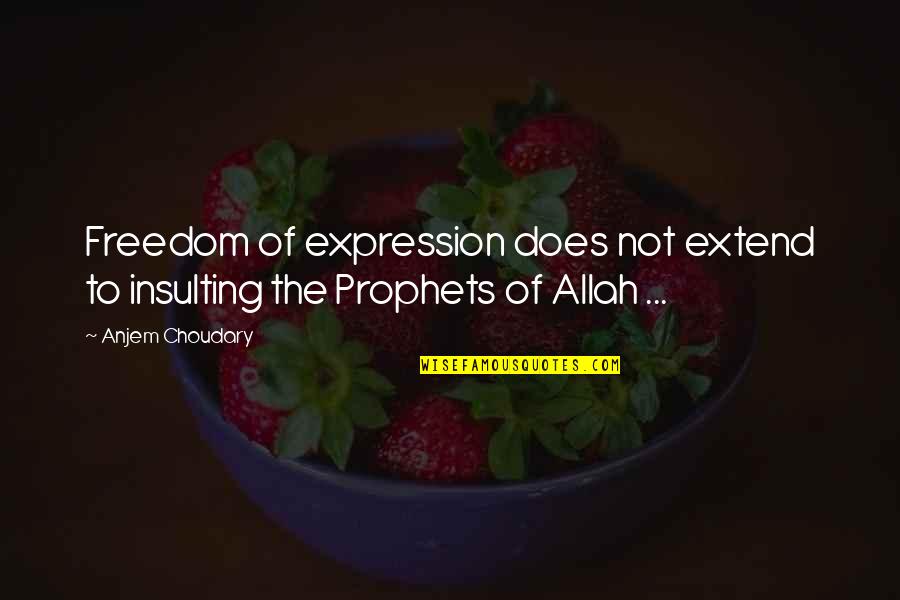 Valentine Secret Admirer Quotes By Anjem Choudary: Freedom of expression does not extend to insulting