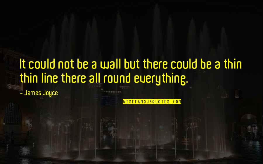Valentiner Full Quotes By James Joyce: It could not be a wall but there
