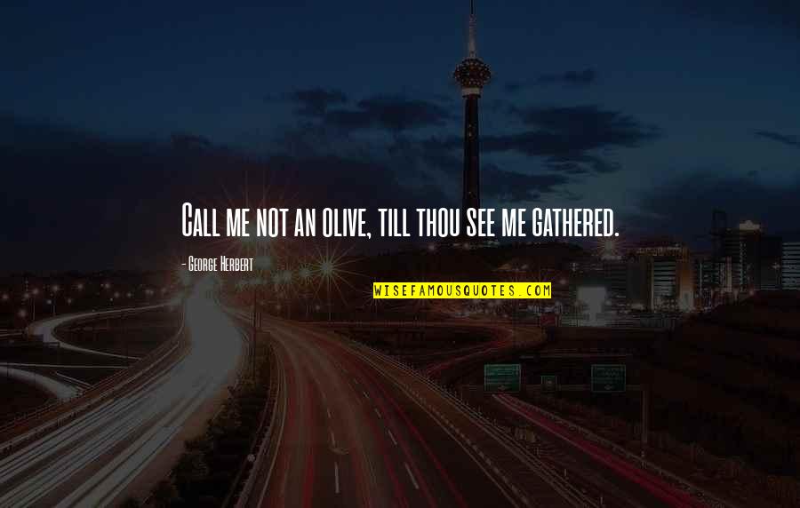 Valentines Day Board Quotes By George Herbert: Call me not an olive, till thou see Valentines Day Board Quotes By George Herbert: Call me not an olive, till thou see