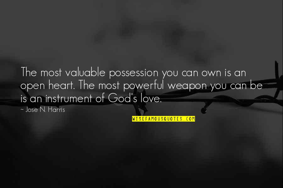 Valuable Possession Quotes By Jose N. Harris: The most valuable possession you can own is
