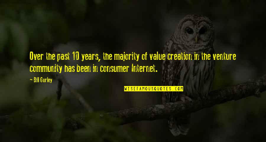 Value Creation Quotes By Bill Gurley: Over the past 10 years, the majority of