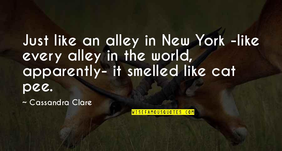 Value Driven Transcendence Quotes By Cassandra Clare: Just like an alley in New York -like Value Driven Transcendence Quotes By Cassandra Clare: Just like an alley in New York -like