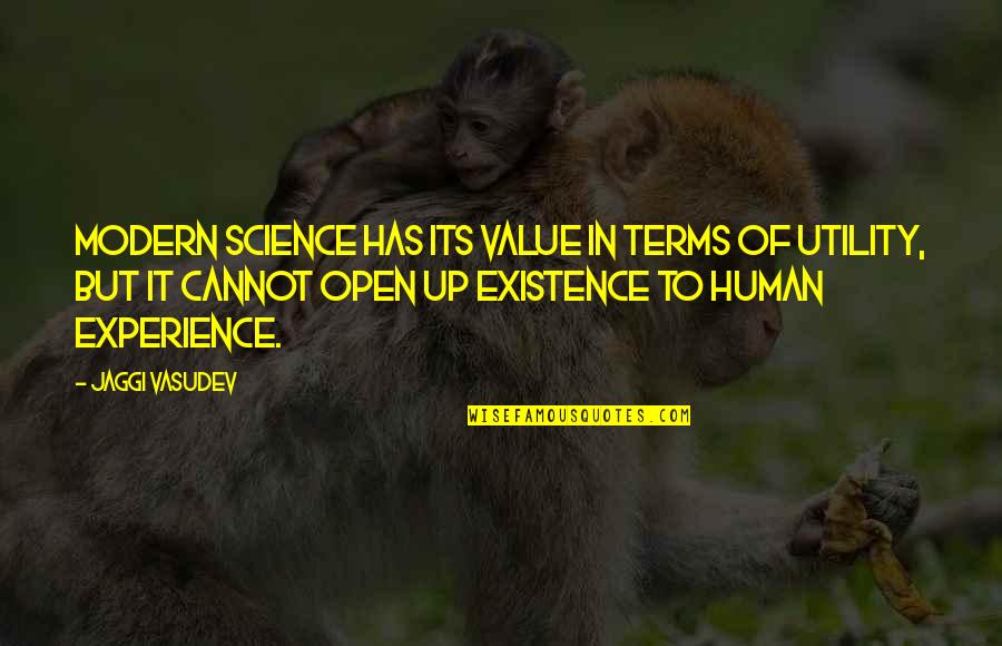 Value Of Experience Quotes By Jaggi Vasudev: Modern science has its value in terms of