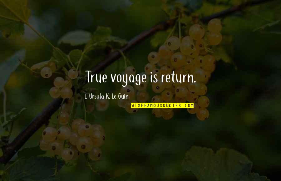 Valyrian Quotes By Ursula K. Le Guin: True voyage is return. Valyrian Quotes By Ursula K. Le Guin: True voyage is return.
