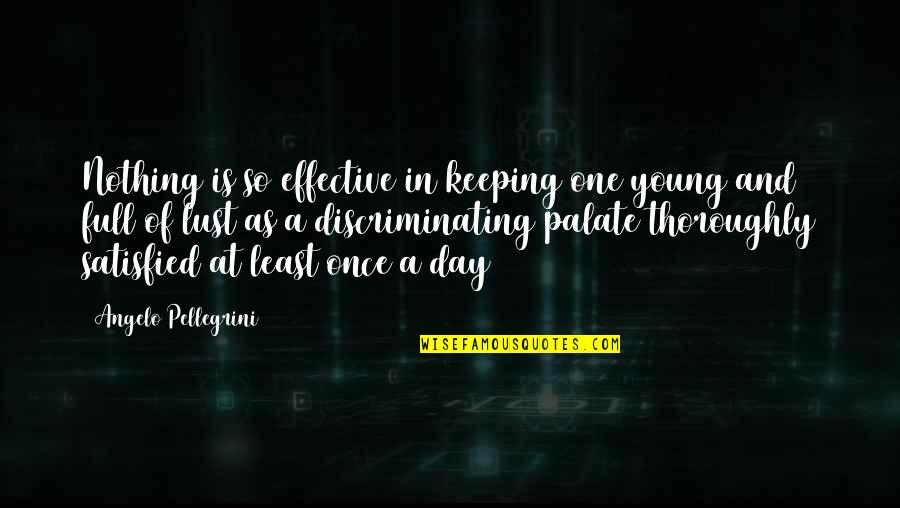 Vampire Princess Rising Quotes By Angelo Pellegrini: Nothing is so effective in keeping one young Vampire Princess Rising Quotes By Angelo Pellegrini: Nothing is so effective in keeping one young