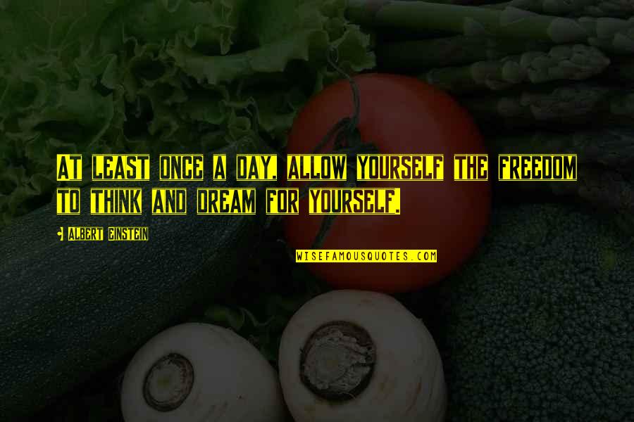 Van Helsing Igor Quotes By Albert Einstein: At least once a day, allow yourself the