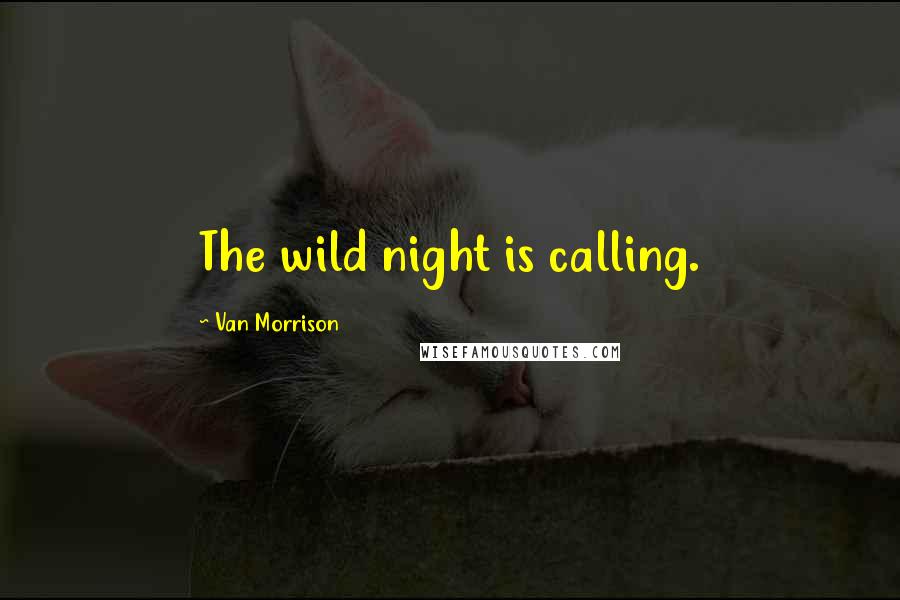 Van Morrison quotes: The wild night is calling. Van Morrison quotes: The wild night is calling.