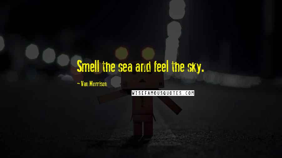 Van Morrison quotes: Smell the sea and feel the sky.