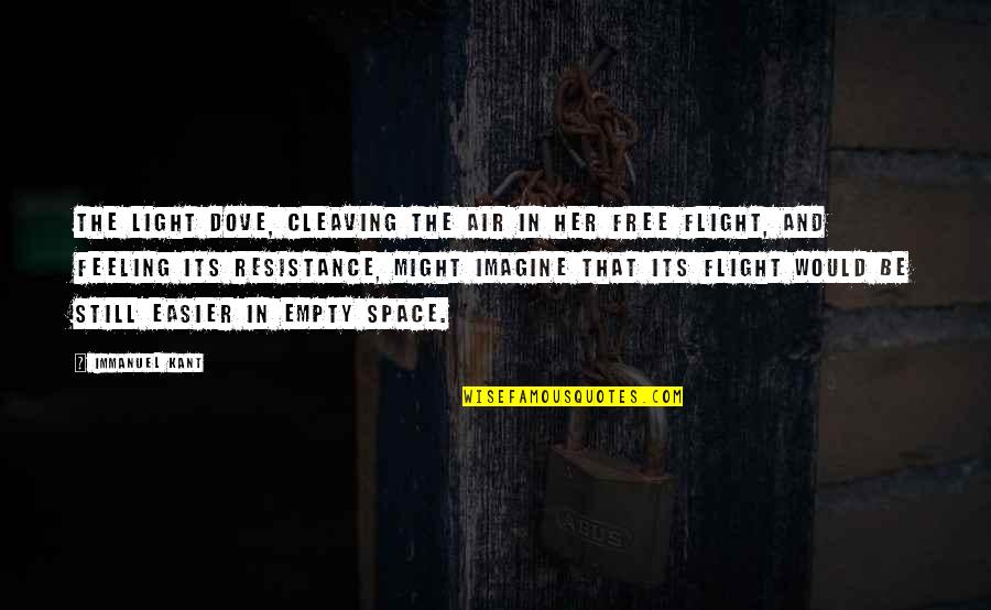 Van Reenens Pass Quotes By Immanuel Kant: The light dove, cleaving the air in her Van Reenens Pass Quotes By Immanuel Kant: The light dove, cleaving the air in her