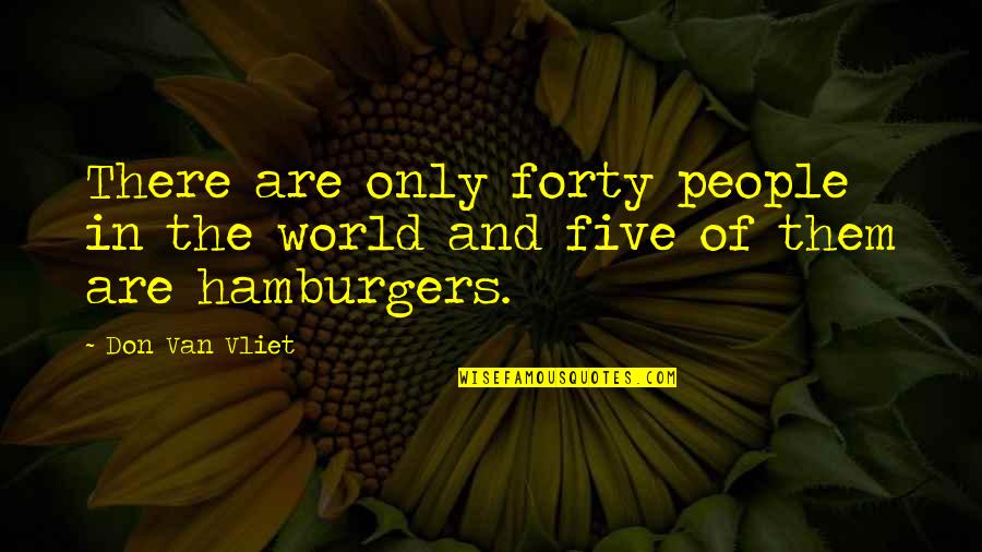 Van Vliet Quotes By Don Van Vliet: There are only forty people in the world