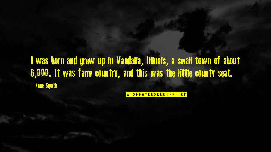 Vandalia Quotes By June Squibb: I was born and grew up in Vandalia,