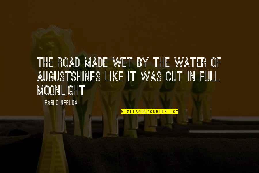 Vanduo Quotes By Pablo Neruda: The road made wet by the water of