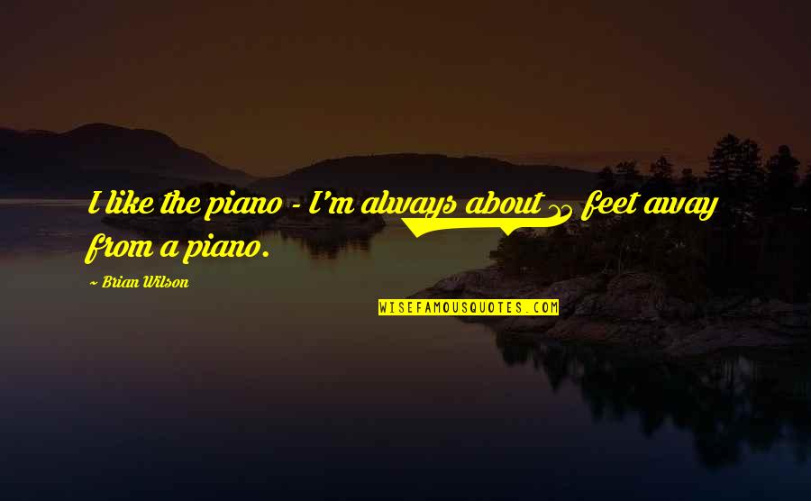 Vanillin Msds Quotes By Brian Wilson: I like the piano - I'm always about