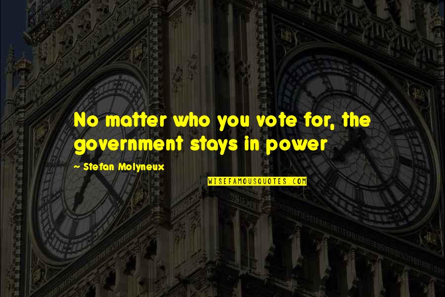 Vaporetto Stops Quotes By Stefan Molyneux: No matter who you vote for, the government Vaporetto Stops Quotes By Stefan Molyneux: No matter who you vote for, the government