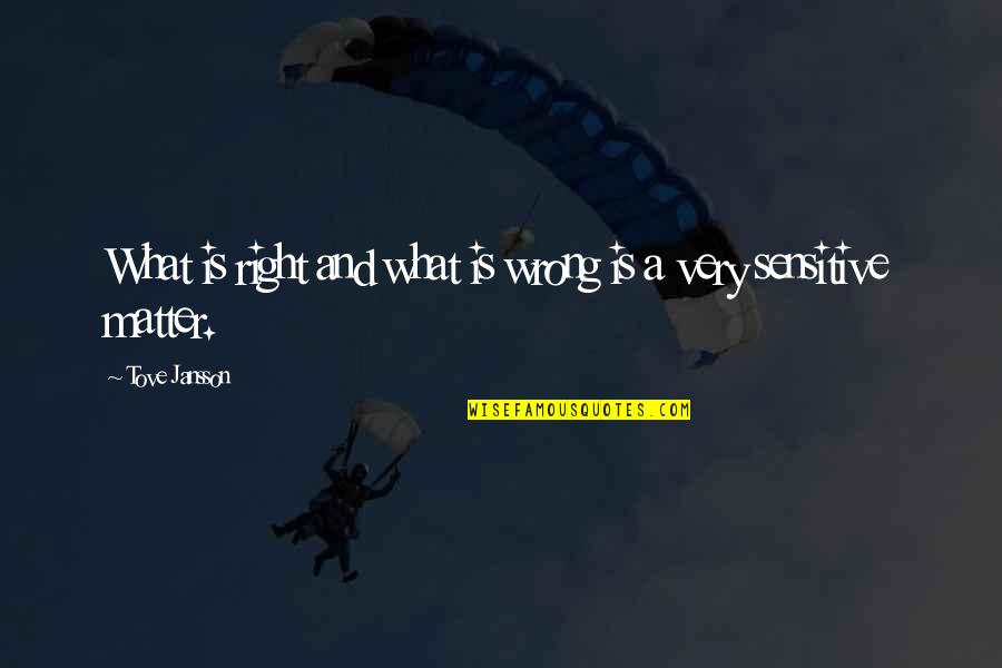 Vardui Badasyan Quotes By Tove Jansson: What is right and what is wrong is Vardui Badasyan Quotes By Tove Jansson: What is right and what is wrong is