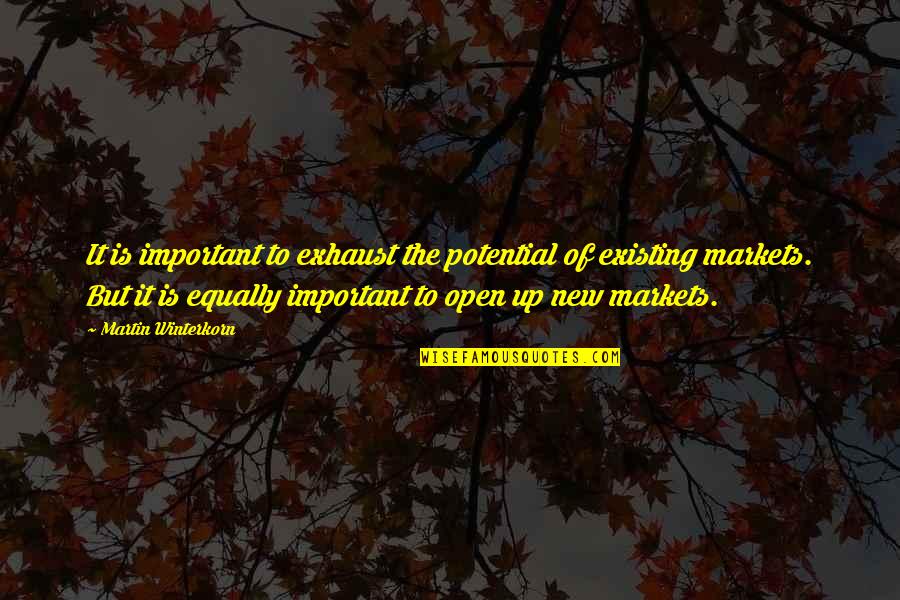 Varvara Vladimirova Quotes By Martin Winterkorn: It is important to exhaust the potential of Varvara Vladimirova Quotes By Martin Winterkorn: It is important to exhaust the potential of