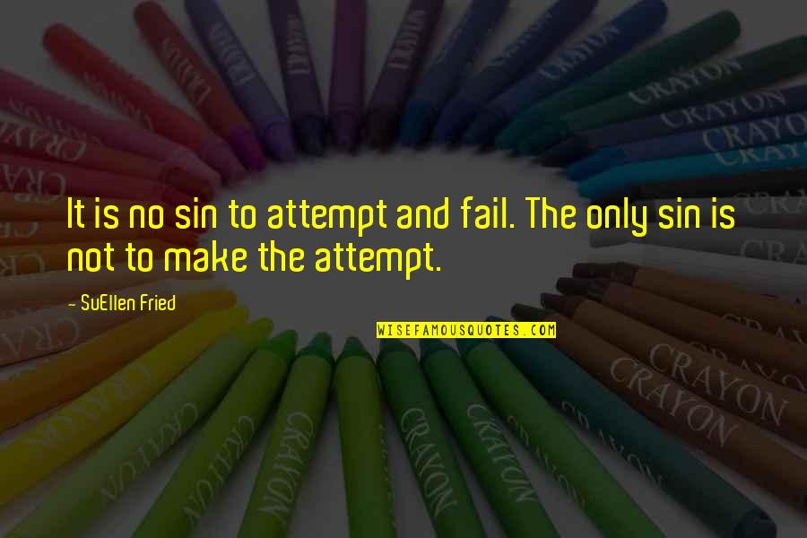 Vasiko Machabeli Quotes By SuEllen Fried: It is no sin to attempt and fail.