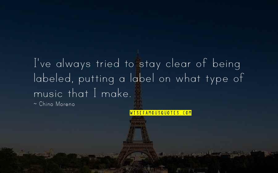 Vasiona Slike Quotes By Chino Moreno: I've always tried to stay clear of being Vasiona Slike Quotes By Chino Moreno: I've always tried to stay clear of being