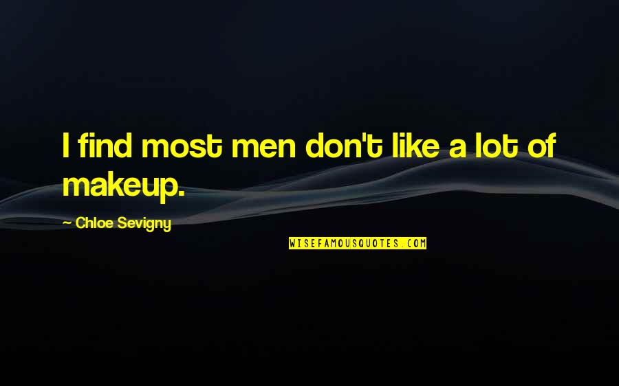 Vaughn Granger Quotes By Chloe Sevigny: I find most men don't like a lot Vaughn Granger Quotes By Chloe Sevigny: I find most men don't like a lot