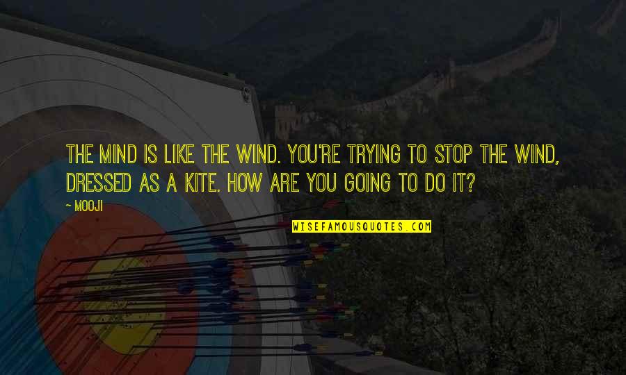 Vaut Quotes By Mooji: The mind is like the wind. You're trying Vaut Quotes By Mooji: The mind is like the wind. You're trying