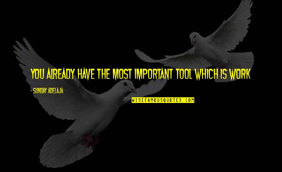Vba Query Quotes By Sunday Adelaja: You already have the most important tool which Vba Query Quotes By Sunday Adelaja: You already have the most important tool which
