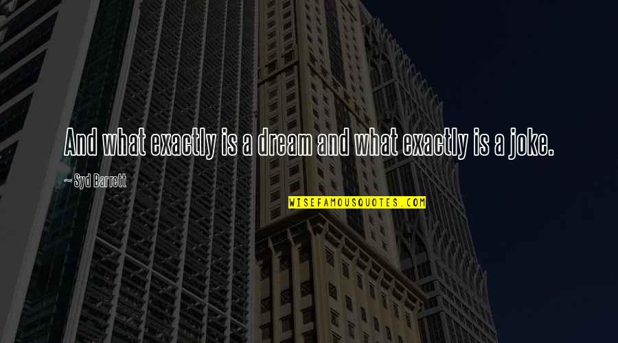 Vdom Fortigate Quotes By Syd Barrett: And what exactly is a dream and what