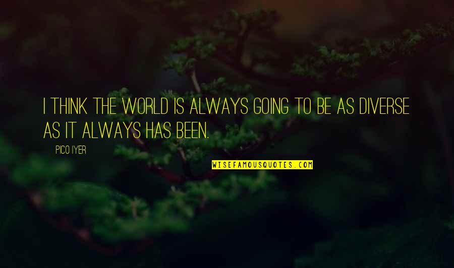 Veejays Mtv Quotes By Pico Iyer: I think the world is always going to